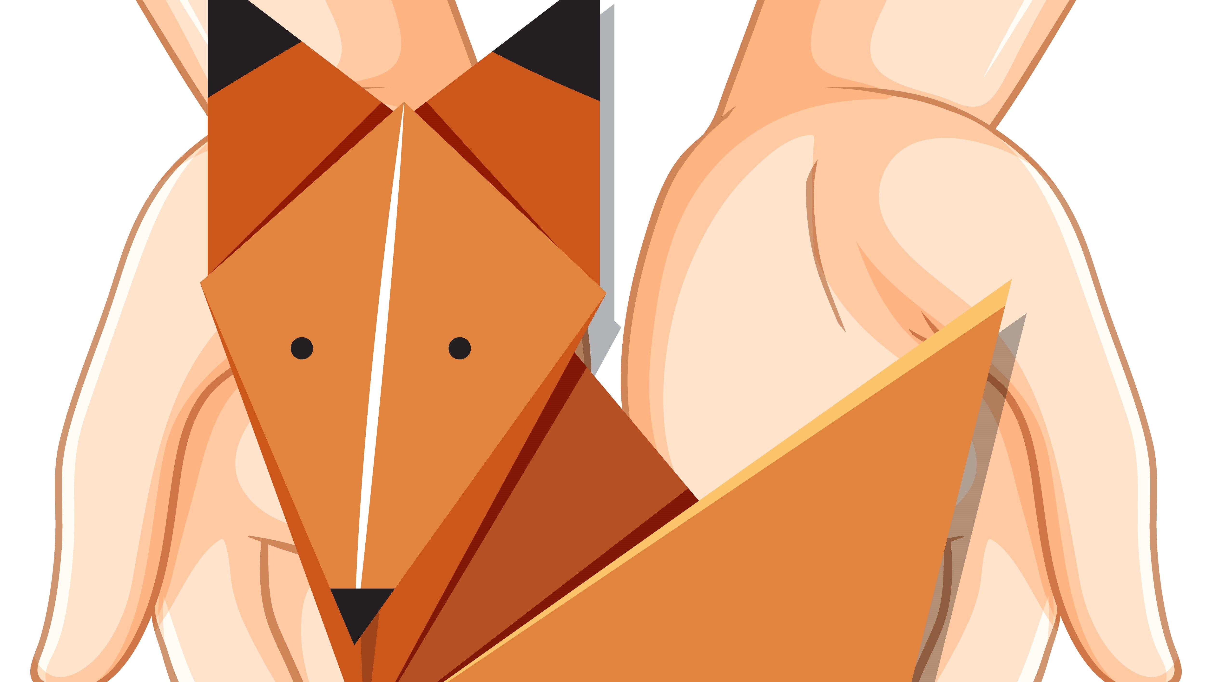 renard en origami